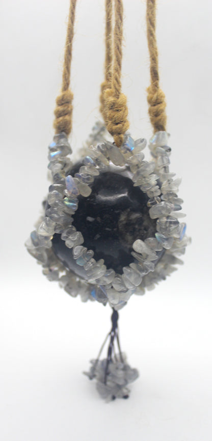 Crystal Chip Sphere Hanger