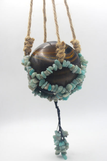 Crystal Chip Sphere Hanger