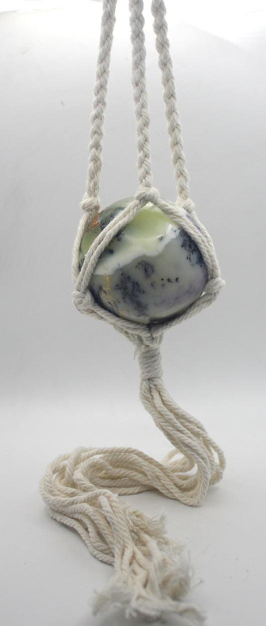 Macramé Crystal Sphere Hanger