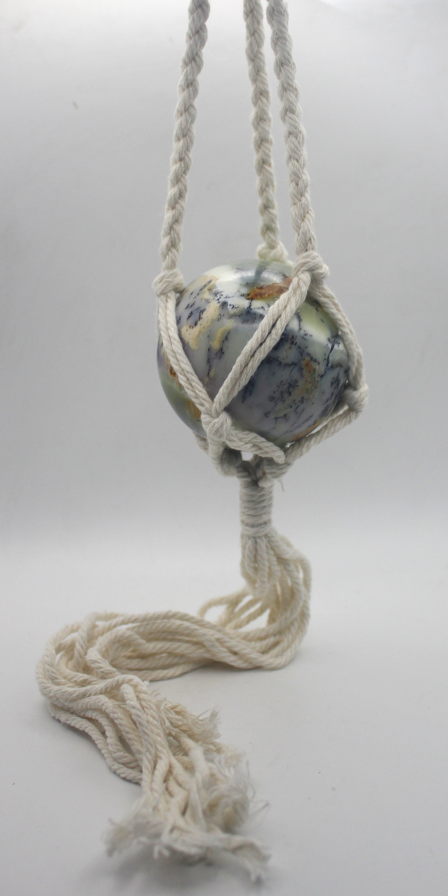 Macramé Crystal Sphere Hanger