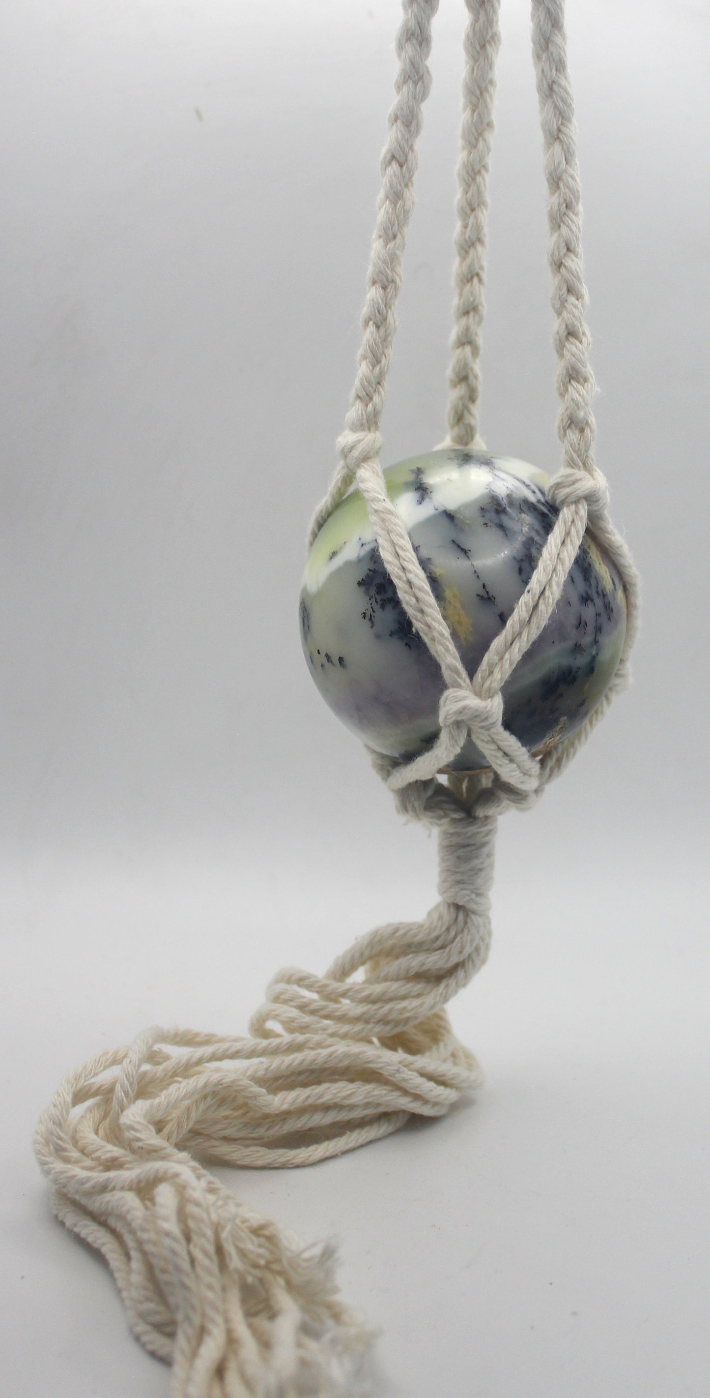 Macramé Crystal Sphere Hanger