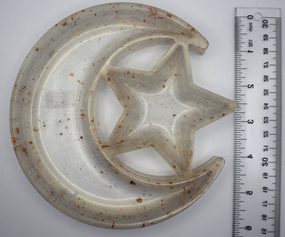 Resin Moon and Star Trinket Tray