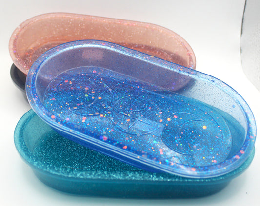 Resin Triple Moon Trinket Tray