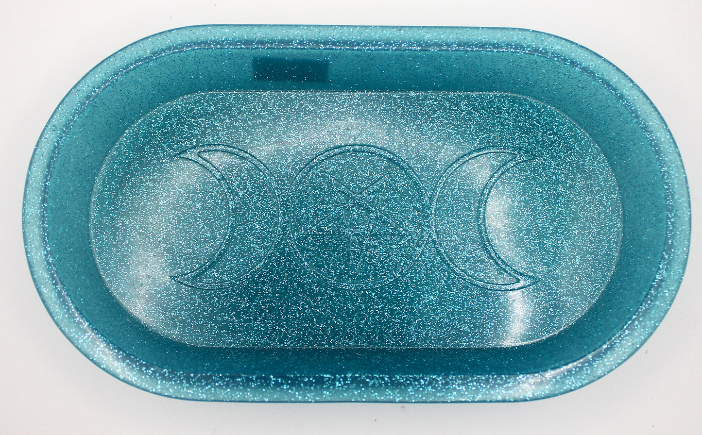 Resin Triple Moon Trinket Tray