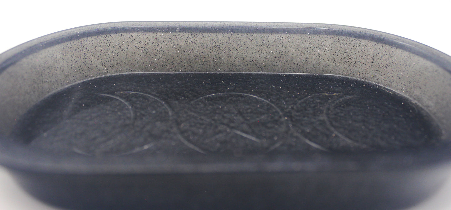 Resin Triple Moon Trinket Tray