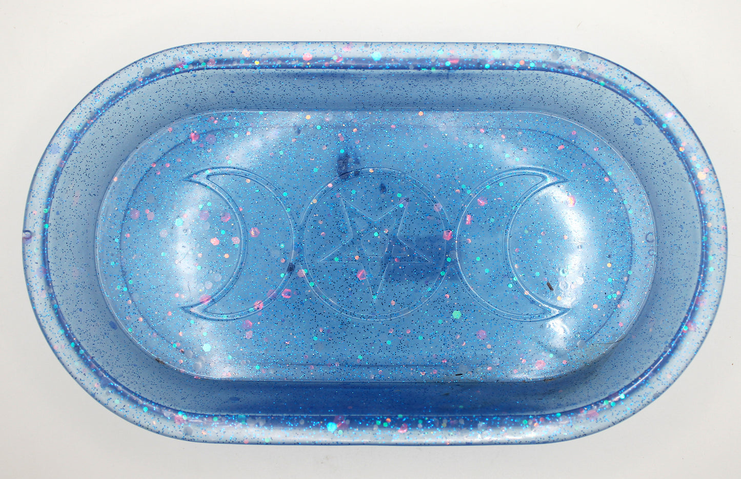 Resin Triple Moon Trinket Tray