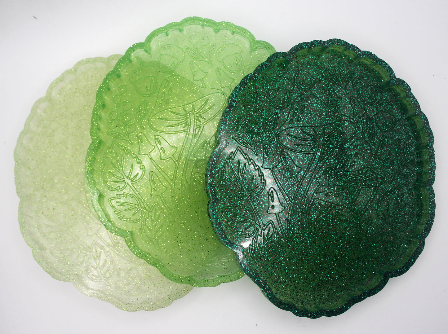 Resin Mushroom Woodsy Trinket Tray