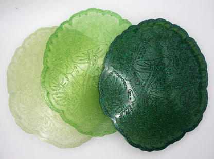 Resin Mushroom Woodsy Trinket Tray