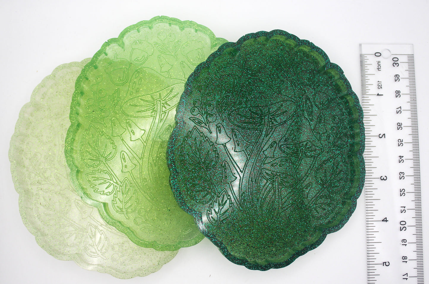 Resin Mushroom Woodsy Trinket Tray