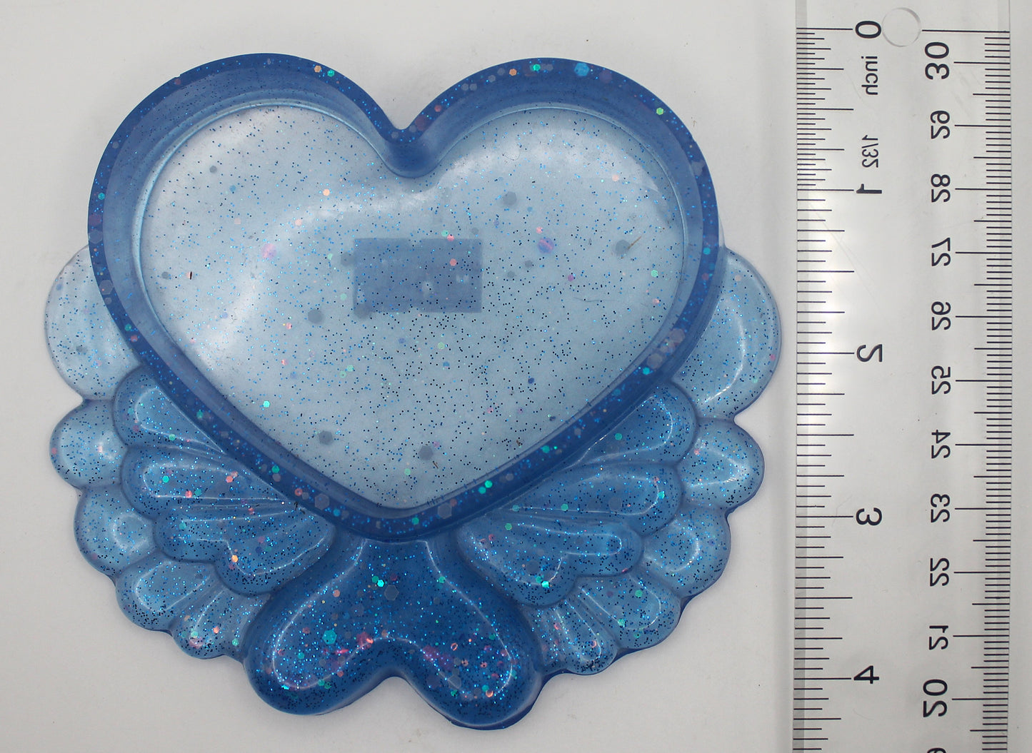 Resin Heart Wing Trinket Tray