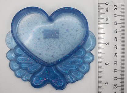Resin Heart Wing Trinket Tray