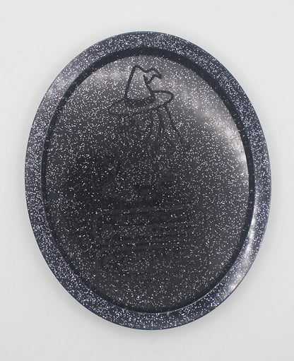 Resin Gamer Witch Stats Trinket Tray