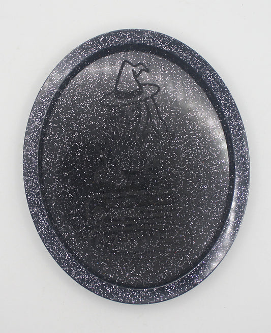 Resin Gamer Witch Stats Trinket Tray