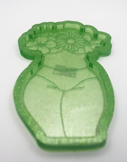 Resin Floral Goddess Trinket Tray