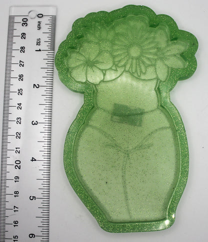 Resin Floral Goddess Trinket Tray