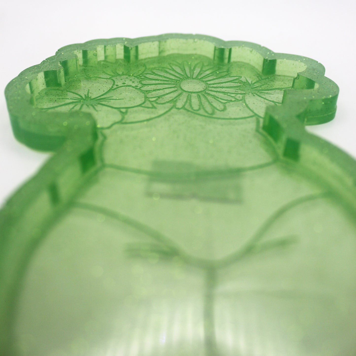 Resin Floral Goddess Trinket Tray