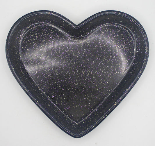 Resin Heart Trinket Tray Dish