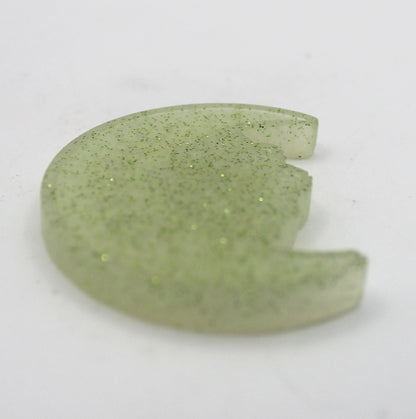 Resin Moon with Phases and Flower