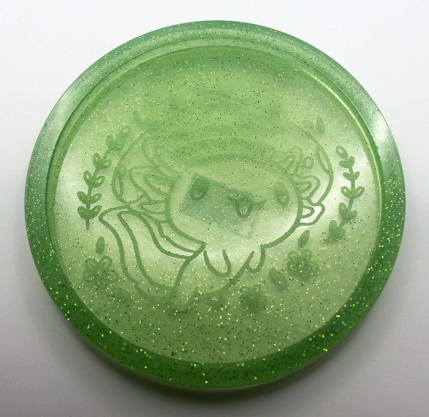 Resin Axolotl Mushroom Trinket Tray