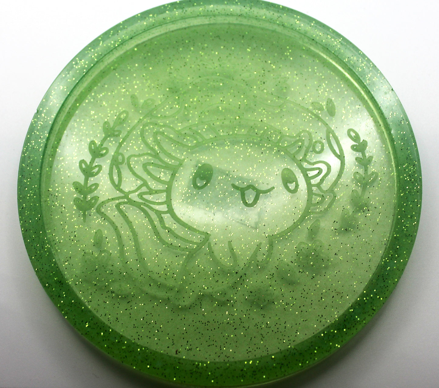 Resin Axolotl Mushroom Trinket Tray