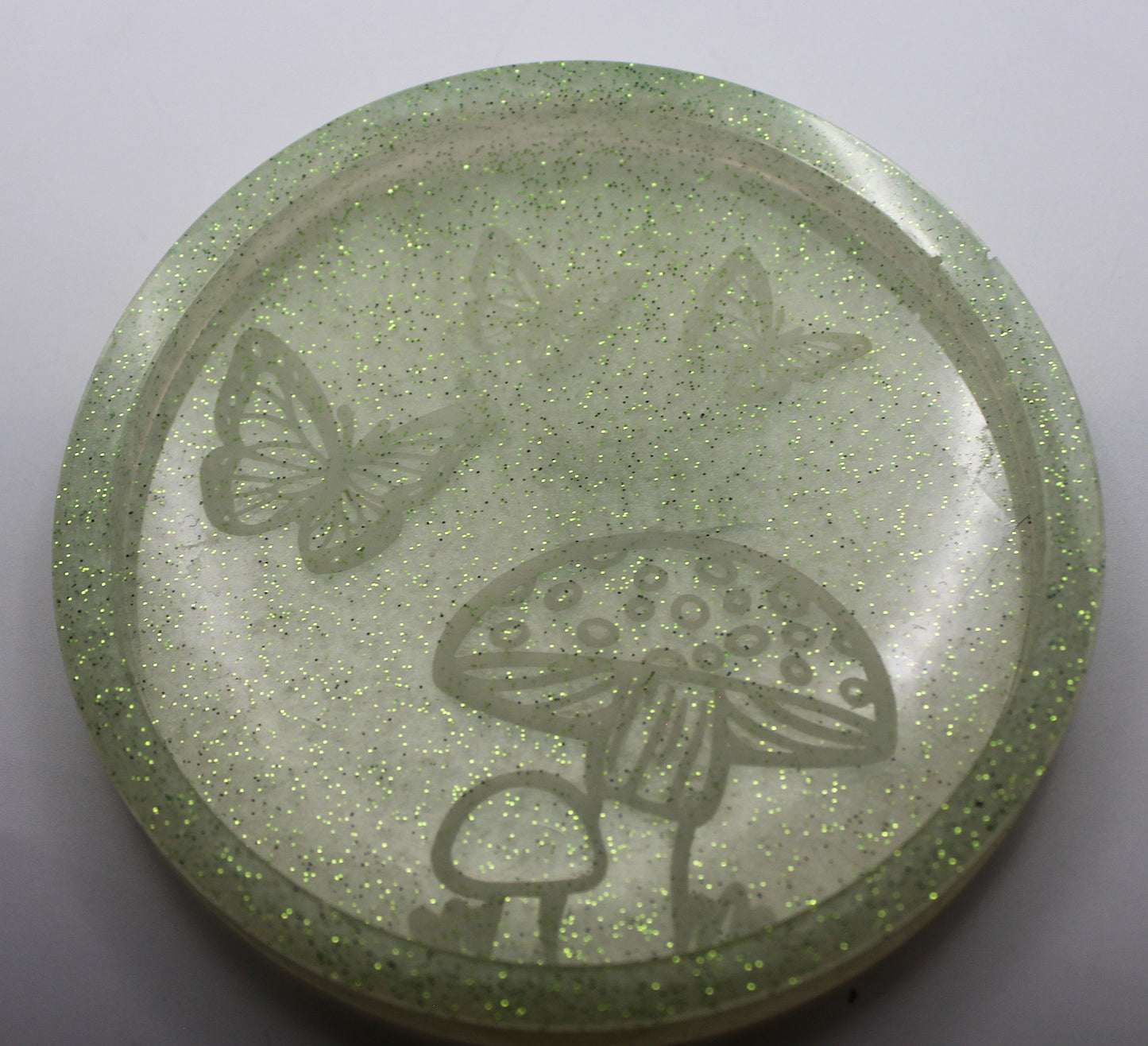 Resin Mushroom Butterfly Trinket Tray
