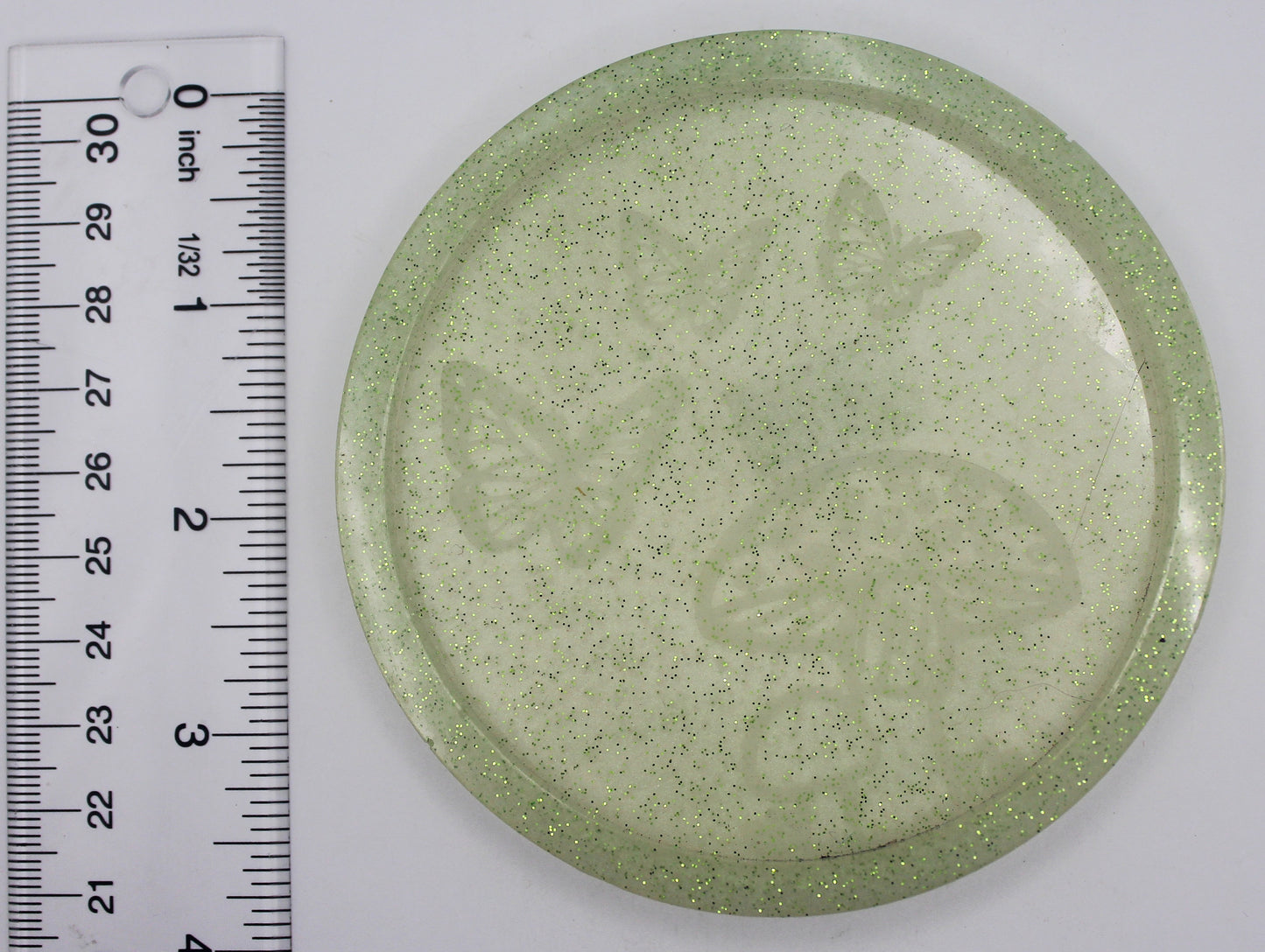 Resin Mushroom Butterfly Trinket Tray