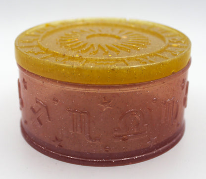 Zodiac Trinket Box with Sun and Star Lids