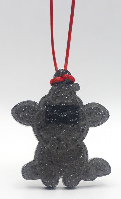 Resin Cute Cow Necklace