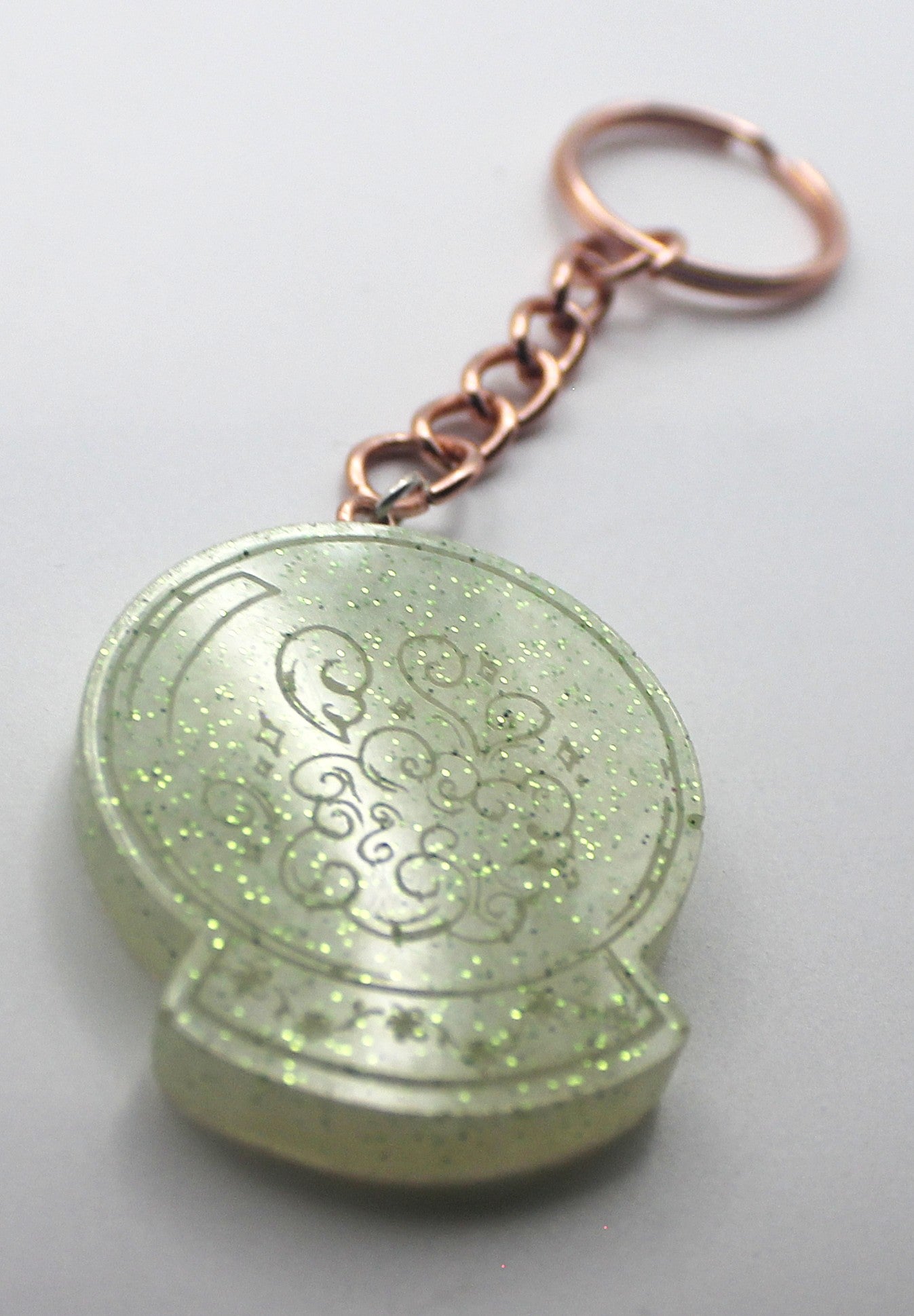 Resin Crystal Ball Keychain