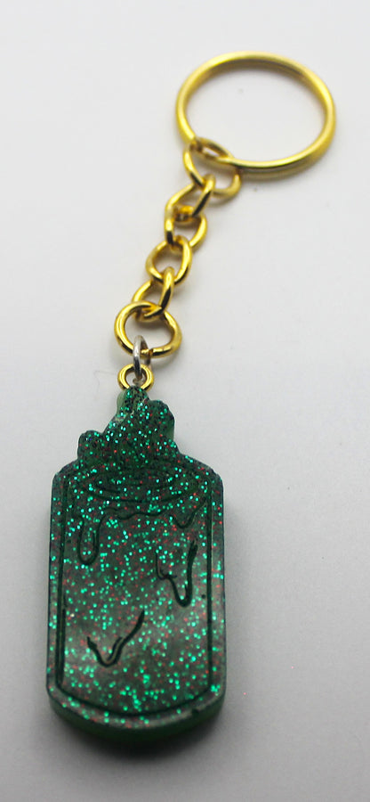 Resin Candle Keychain