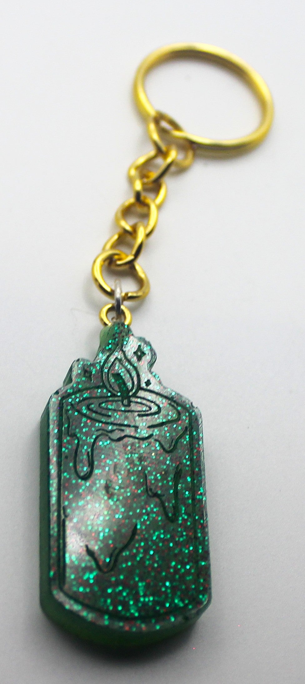 Resin Candle Keychain