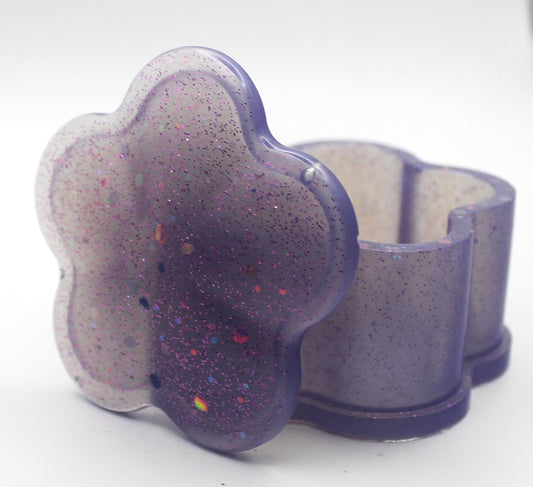 Resin Flower Trinket Box