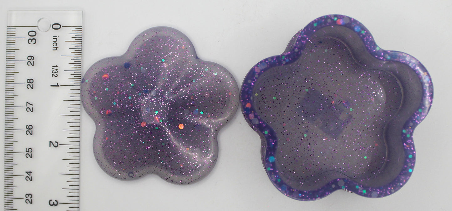 Resin Flower Trinket Box