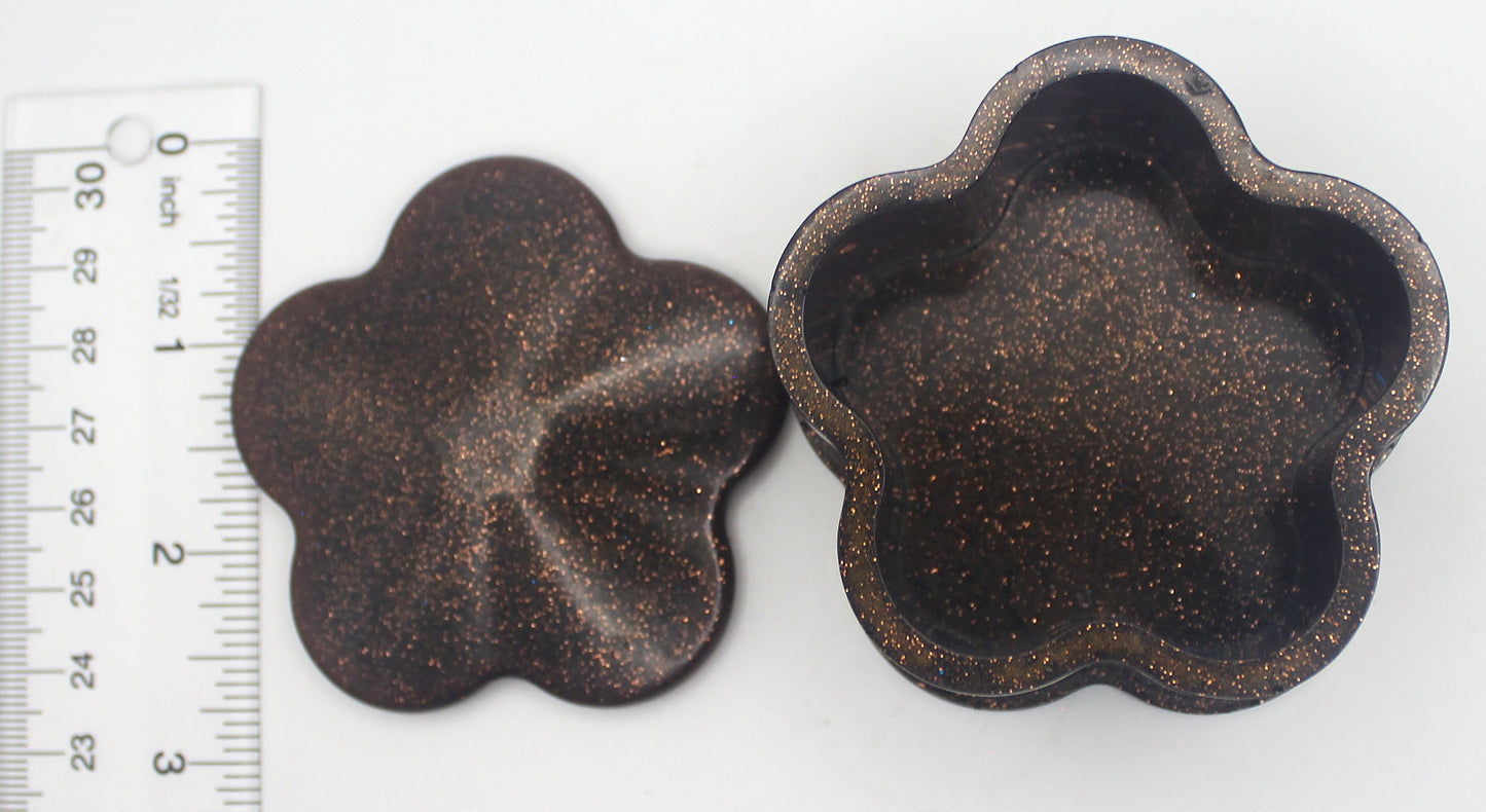 Resin Flower Trinket Box