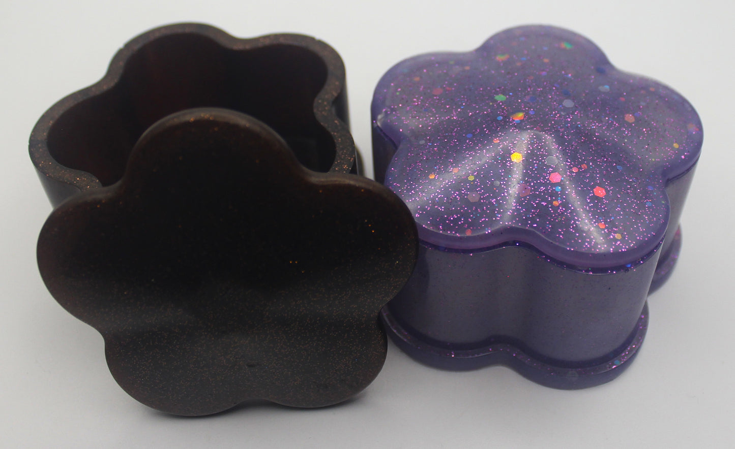 Resin Flower Trinket Box