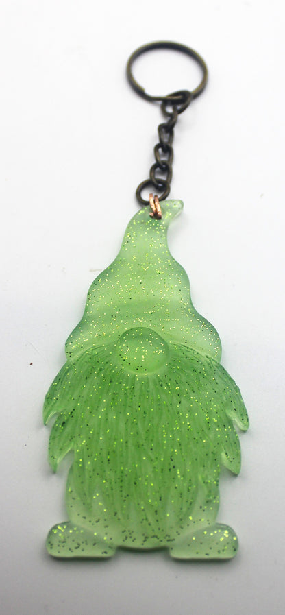 Resin Gnome Keychain