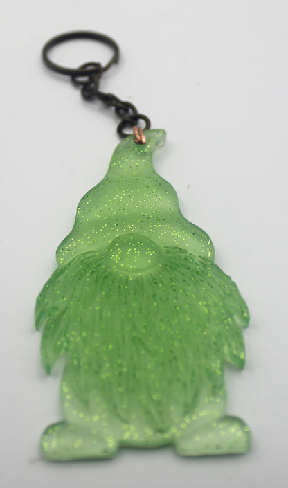 Resin Gnome Keychain