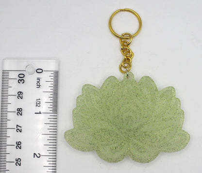Resin Lotus Flower Keychain