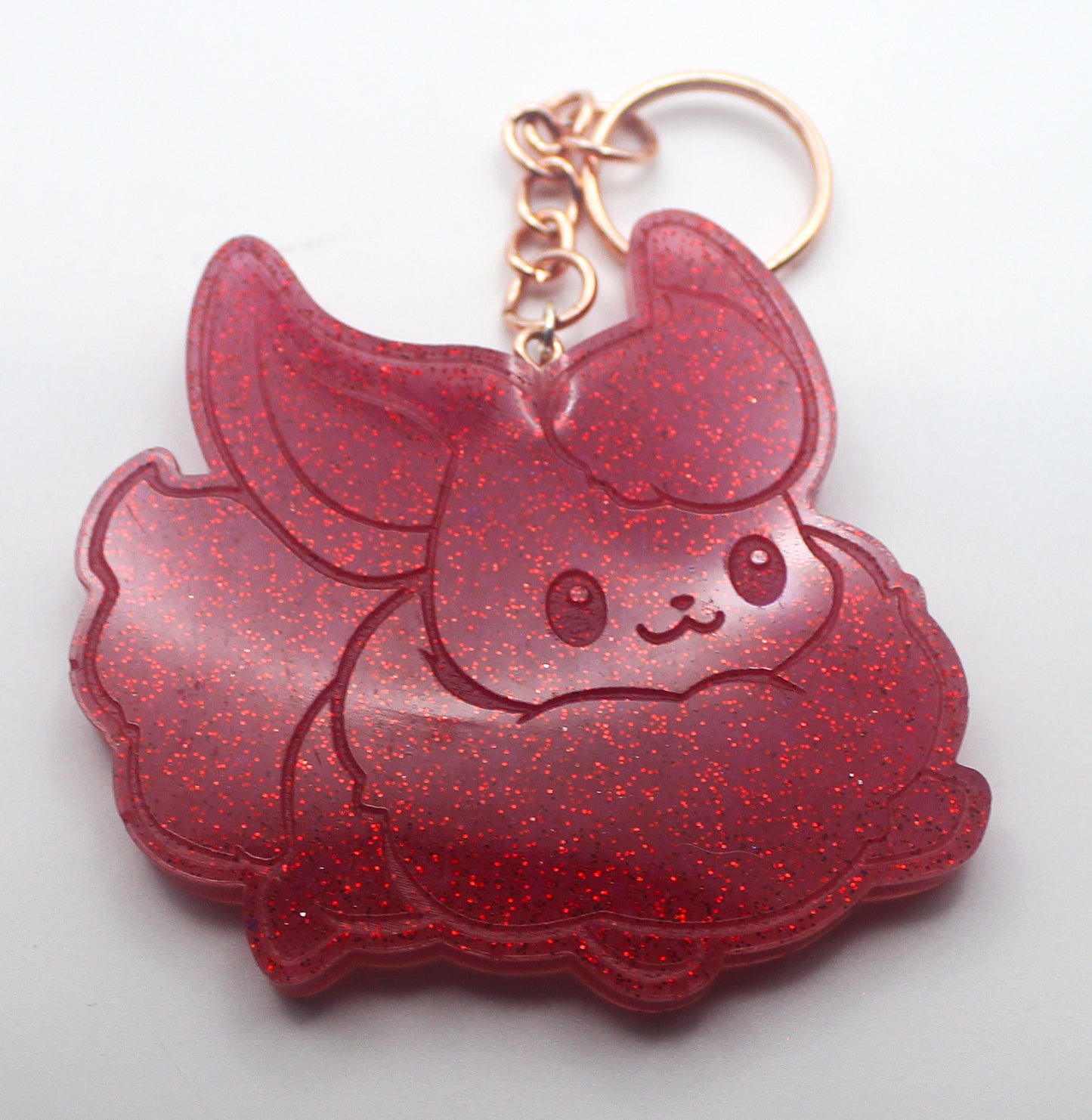 Resin Flareon Pokemon Keychain