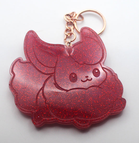 Resin Flareon Pokemon Keychain