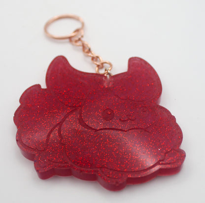 Resin Flareon Pokemon Keychain