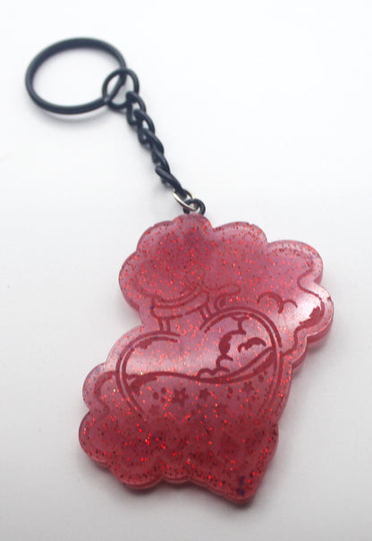 Resin Love Potion Keychain