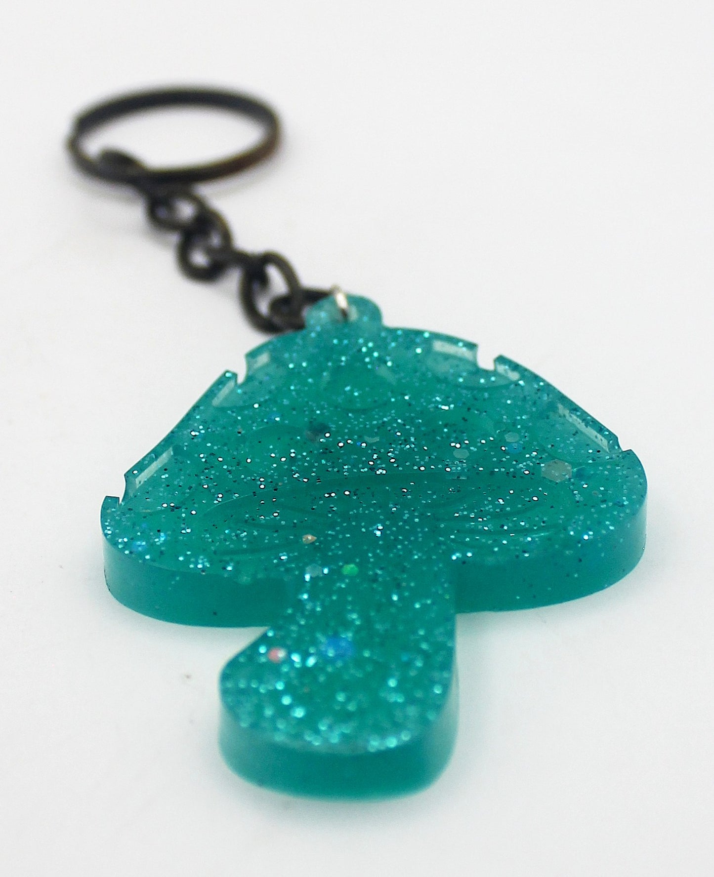 Resin Mushroom Keychain