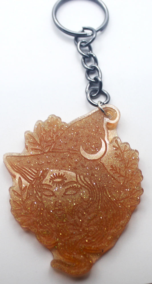Resin Third Eye Witch Keychain