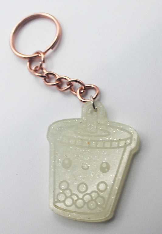 Resin Boba Tea Keychain