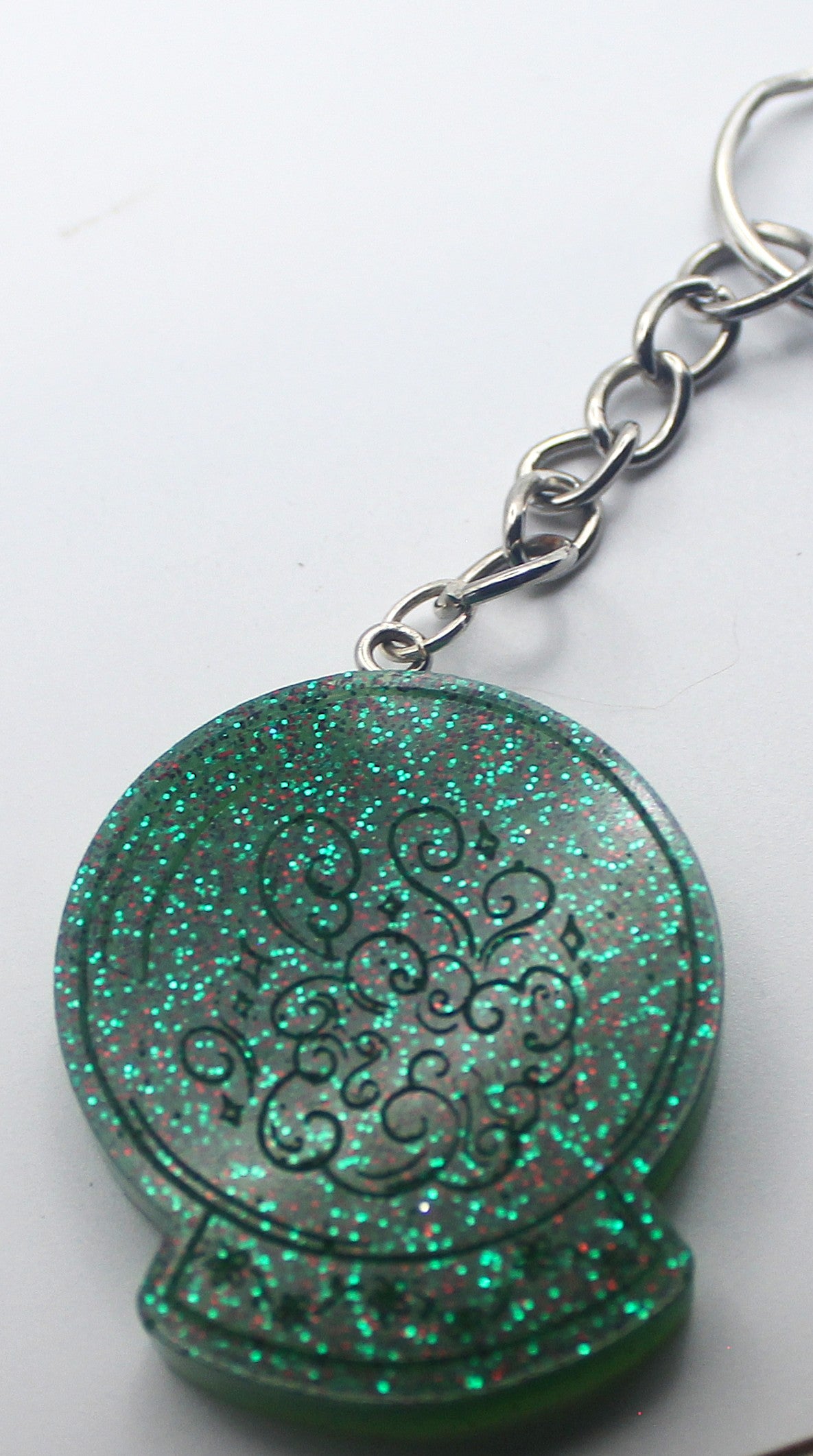 Resin Crystal Ball Keychain