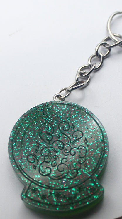 Resin Crystal Ball Keychain
