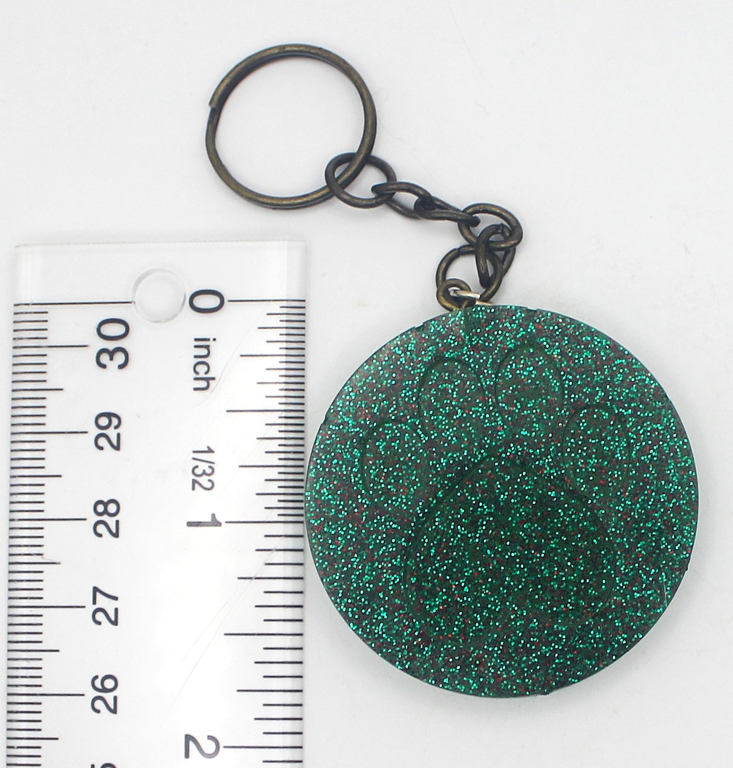 Resin Pawprint Keychain