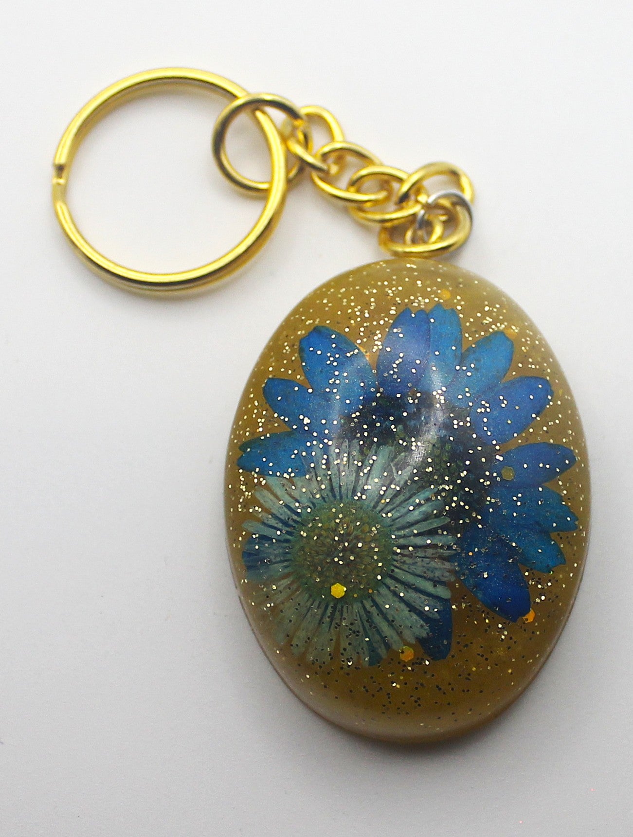 Resin Flower Keychain