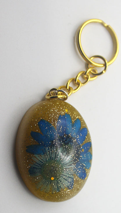 Resin Flower Keychain